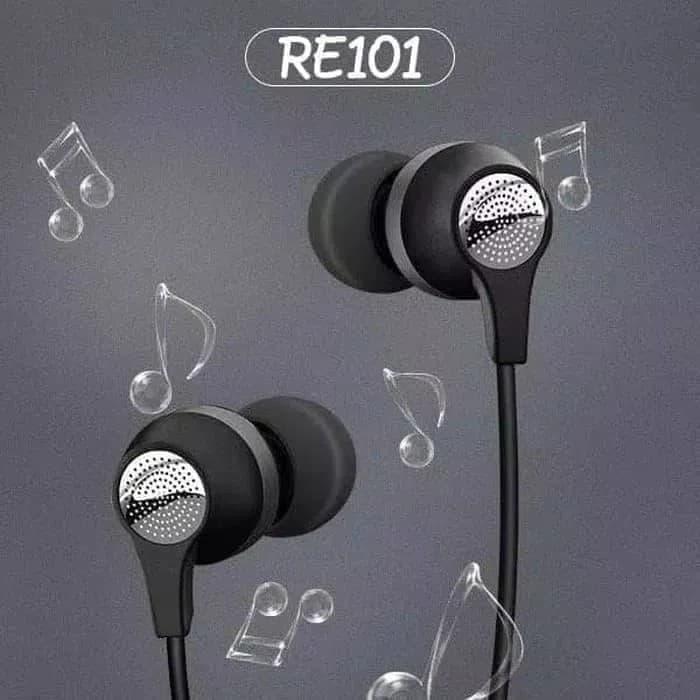 Jual Handsfree Headset Earphone Stereo Robot RE101 Kabel Jack