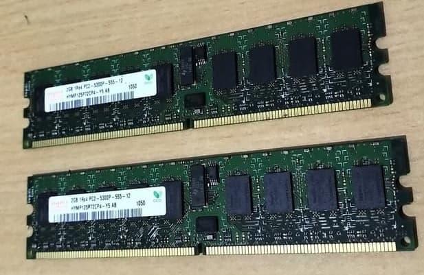 Jual Memory Ram Server hynix 2GB DDR2 PC2-5300P ECC Register DIMM
