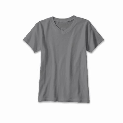 Gambar BAJU KAOS POLOS V-NECK FOR CEWEK TSHIRT CEWE TRENDING T-SHIRT COTTON - Abu-abu Muda dari YG Shop88 undefined Tokopedia