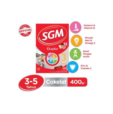 Gambar Sgm Eksplor 3 Plus Susu Pertumbuhan Presinutri Coklat 400G dari Artha Mart undefined Tokopedia