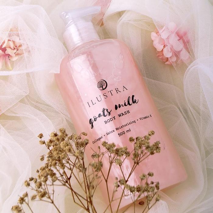 Gambar ILUSTRA BODY WASH - GOAT MILK SOAP sabun pemutih badan 500ml - PINK dari TopKicks undefined Tokopedia