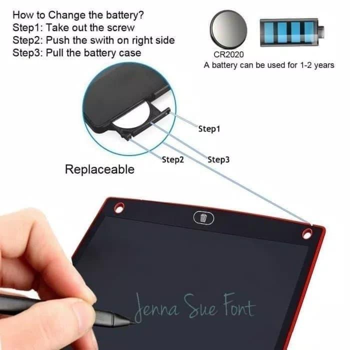 Gambar LCD Writing Tablet 12 inc Digital Drawing Board Electronic Papan Tulis dari New Generation49 undefined Tokopedia