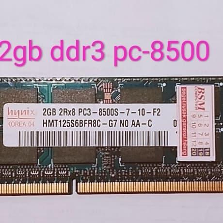 Ram 2rx8 Pc3 8500s Samsung 2GB 2RX8 DDR3 1066MHz PC3-8500S 204PIN