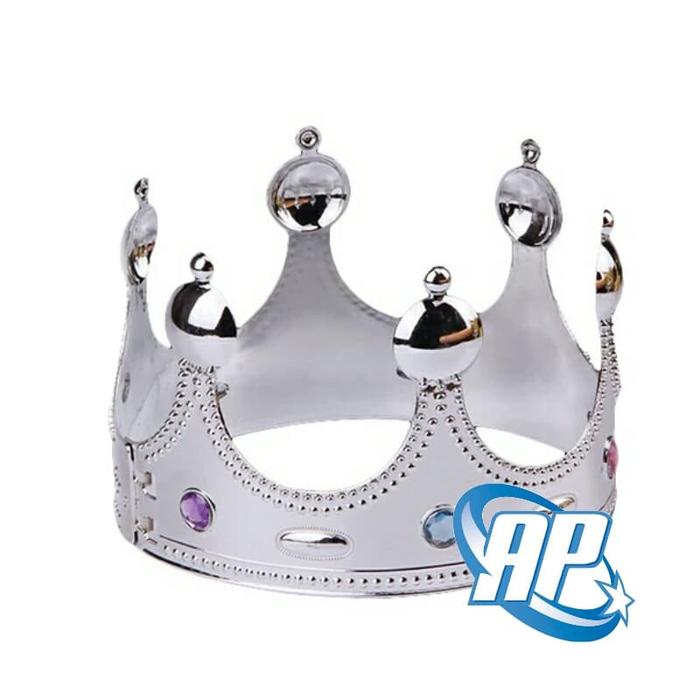 Gambar mahkota king silver 2/ mahkota raja / mahkota ultah / mahkota kerajaan dari aneka party undefined Tokopedia