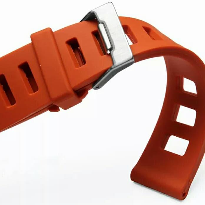 Gambar 20mm 22mm Iso-Frane Rubber Style Strap Tali Jam tangan karet - Orange, 22mm dari Tali Jam Tangan com undefined Tokopedia