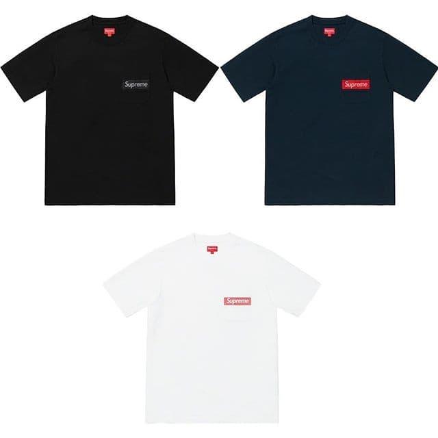 Jual SUPREME MESH STRIPE POCKET TEE 