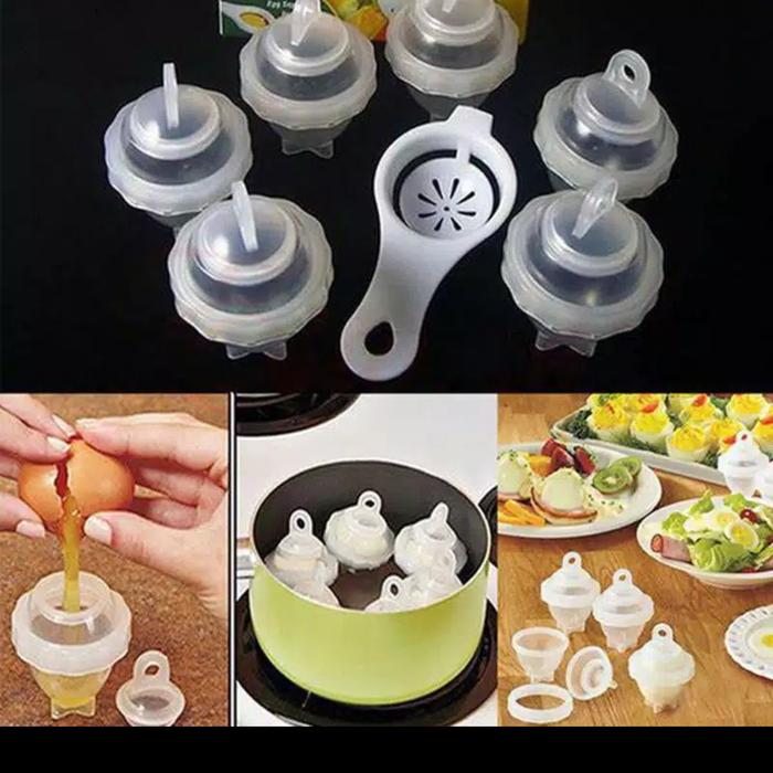 Gambar Alat Memasak Telur Rebus Tanpa Cangkang/Kulit (Eggies) dari RH Craft undefined Tokopedia