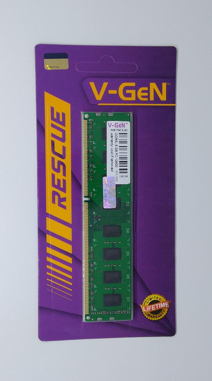 Gambar V-GeN RAM DDR3/DDR3L 8GB 12800 RESCUE LongDimm - Memory RAM PC VGEN - LOW VOLTAGE dari V-GeN Indonesia Official Store undefined Tokopedia
