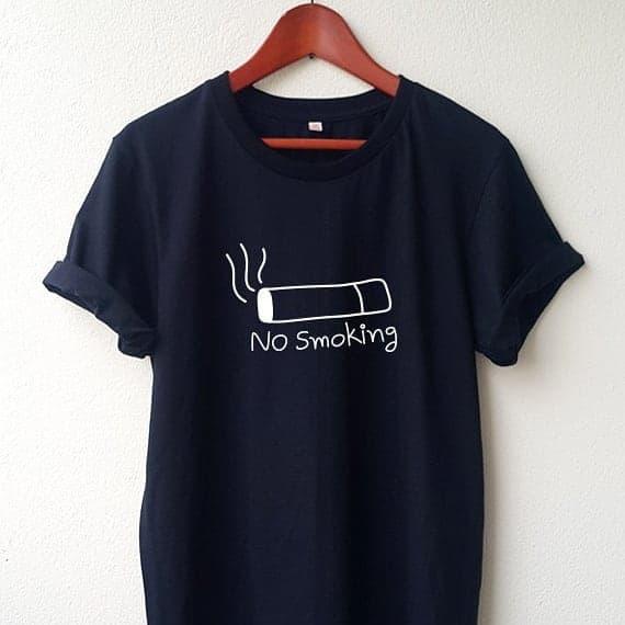 Gambar kaos no smoking - Hitam, L dari Tumblrtee.Indonesia undefined Tokopedia