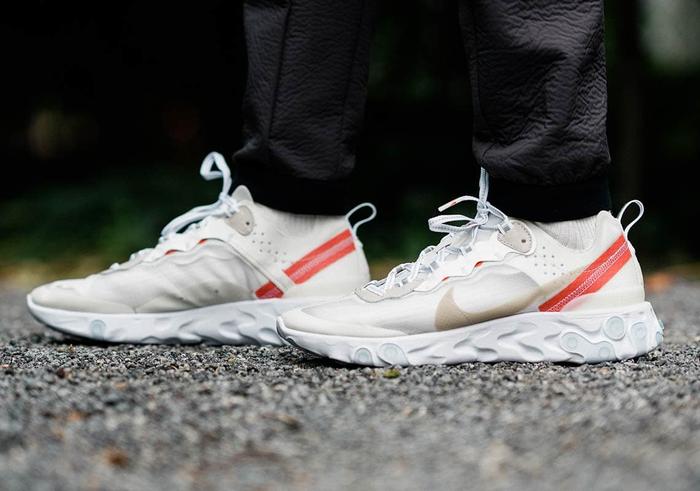 white nike react element 87