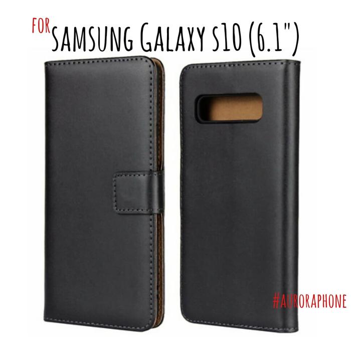 Jual Flip Cover Samsung Galaxy S10 Wallet Leather Case Classic