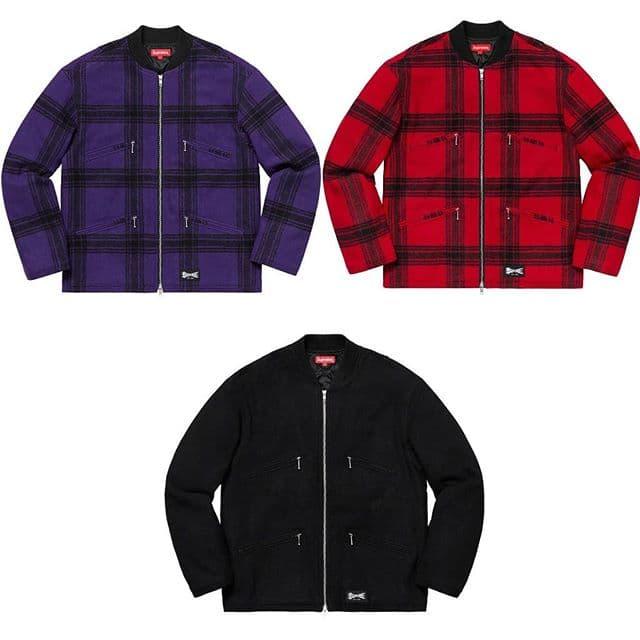 supreme zip car jacket