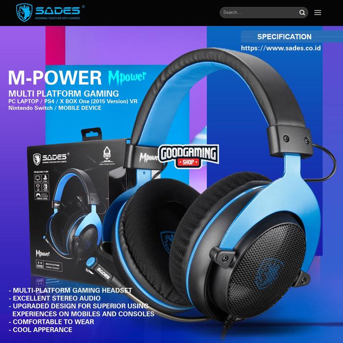 Jual Sades MPower - Gaming Headset 