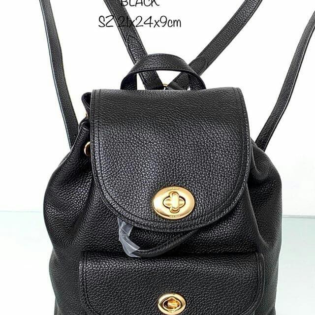 coach mini backpack black