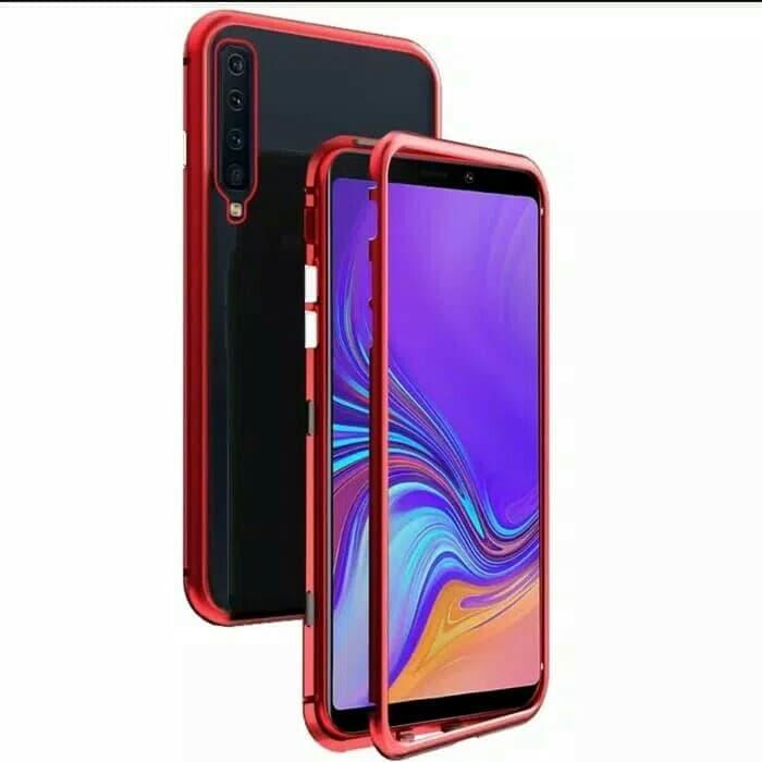 Gambar Samsung Galaxy A9 2018 Luxury Magnetic Case Glass Back Cover 2 in 1 - Silver, Samsung A9 2018 dari 17 Agustus Case undefined Tokopedia