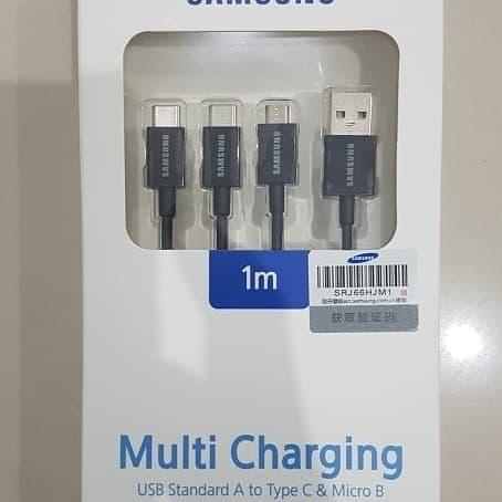 Jual SAMSUNG Multi Charging Cable 1M Micro USB Type-C Original