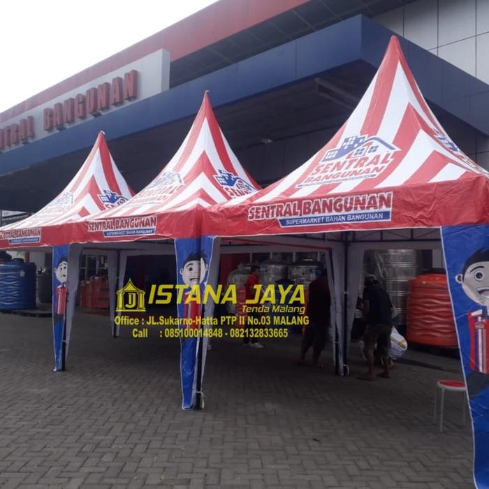 Gambar Tenda kerucut 3x3 Full Branding dari Istana Jaya Tendaa undefined Tokopedia