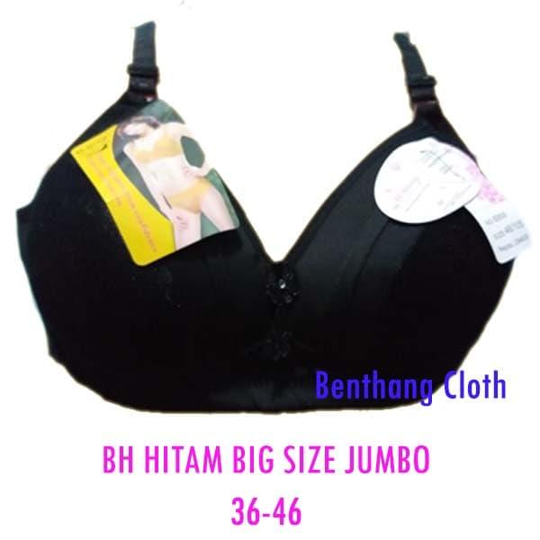 Gambar BH Bra Wanita JUMBO Renda Brukat HITAM 36-46 - Hitam, 36 dari A.H Shop_NEW undefined Tokopedia