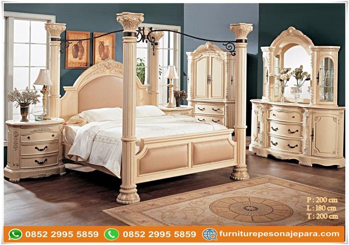 Jual Tempat Tidur Set Mewah Sultan Kab Jepara Pesona Jepara Furniture Tokopedia