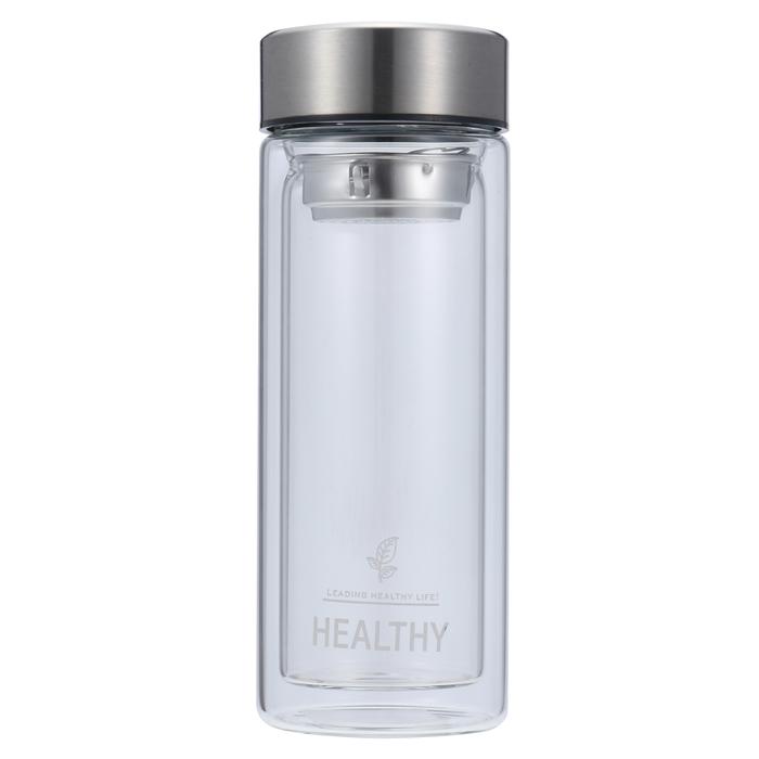 Gambar 300ml Double Wall Water Glass Bottle Mug Filtration Water dari TOKOHJR undefined Tokopedia