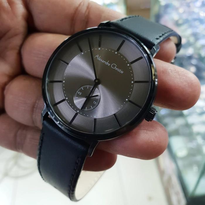 Jual Jam Tangan Alexandre Christie Ac8493 Pria Original Tali Kulit Hitam Jakarta Selatan Hydra 