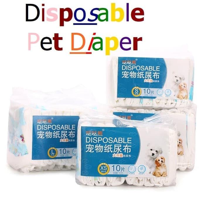 Gambar PE039 Popok Anjing Loop (S-10pcs) Disposable Pet Diaper Dog Diaper dari Ahoki undefined Tokopedia