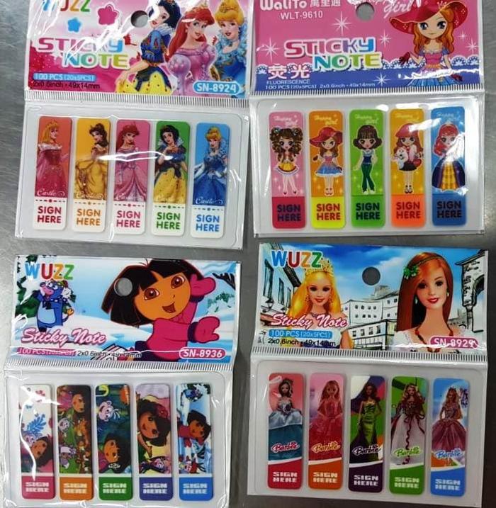 Gambar STICKY NOTES PLASTIK STICK MARKER / PEMBATAS BUKU HALAMAN (GROSIR) dari ANEKA STATIONERY GROSIR undefined Tokopedia