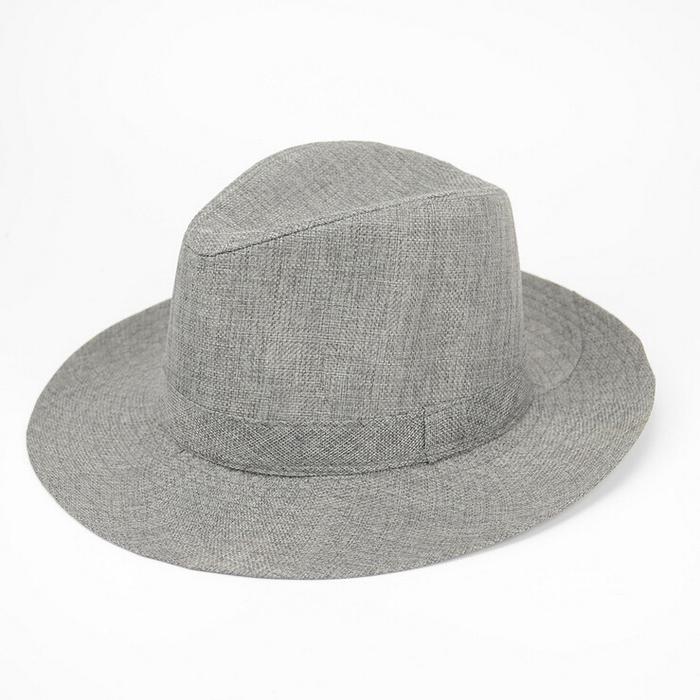 Unisex Men Women Straw Floppy Fedora Hat Derby Beach Trilby