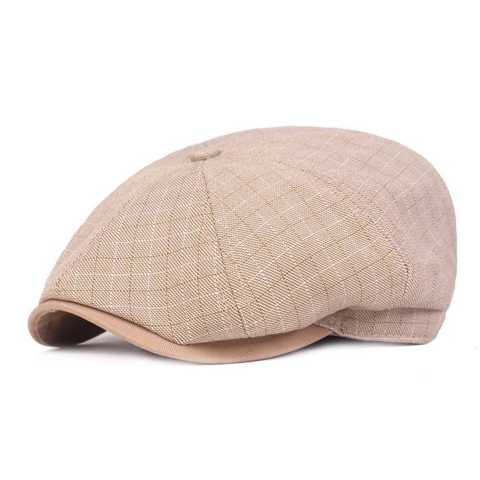 Jual Men Visor Linen Newsboy Beret Caps Outdoor Casual Cabbie Ivy