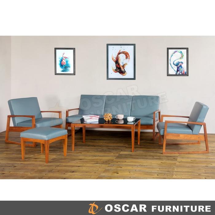 Gambar Oscar Furniture - Sofa Set Monza - Sofa Fabric Minimalis (tanpa meja) - Abu-abu dari Toko Oscar Furniture undefined Tokopedia