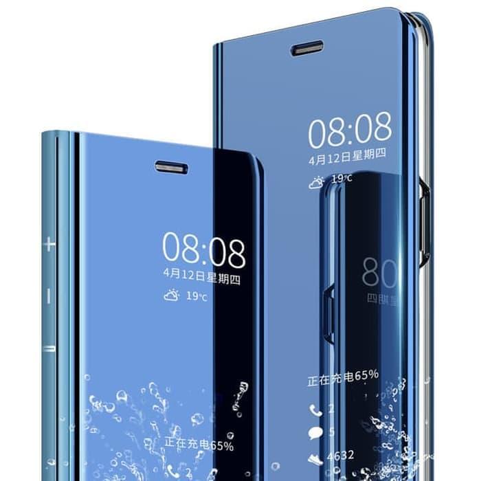 Gambar Huawei Honor 10 Flip Clear View Standing Cover Luxury Mirror Case - Biru, Honor 10 dari 17 Agustus Case undefined Tokopedia