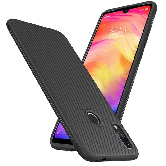 Case Xiaomi Redmi Note Full Carbon Casing Softcase Motif Mi Note Hitam