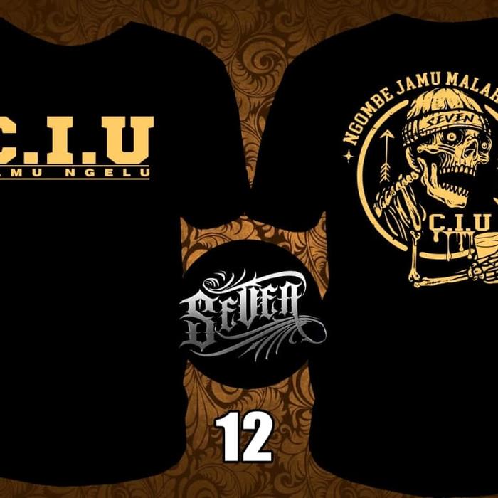 Gambar Kaos CIU 12, kaos hitam, kaos murah, kaos cowok, kaos keren, kaos pria - Hitam, XL dari Arjuna OS undefined Tokopedia