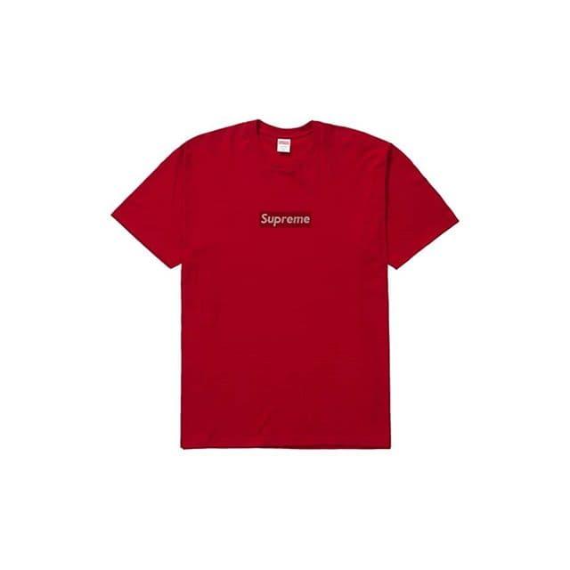 Jual Supreme Swarovski Box Logo Tee Red 