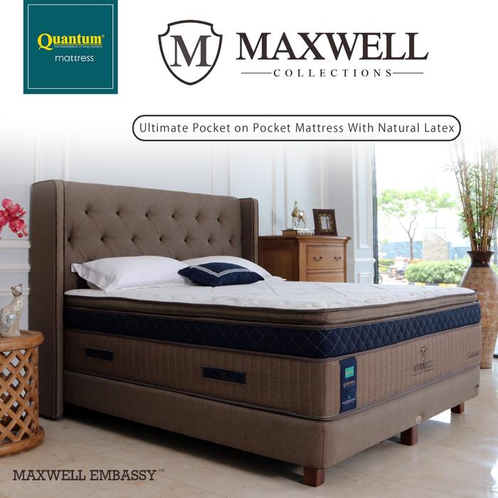 Promo Quantum Mattress Maxwell Embassy 180x200 Bed Set Kab Bogor Quantum Springbed Tokopedia