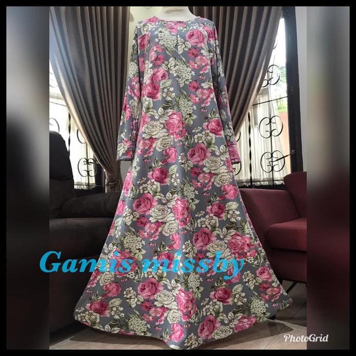 Jual Fd7m Original Gamis Motif Bunga Bahan Misby Misbee Jakarta Pusat Darmaa Store Tokopedia