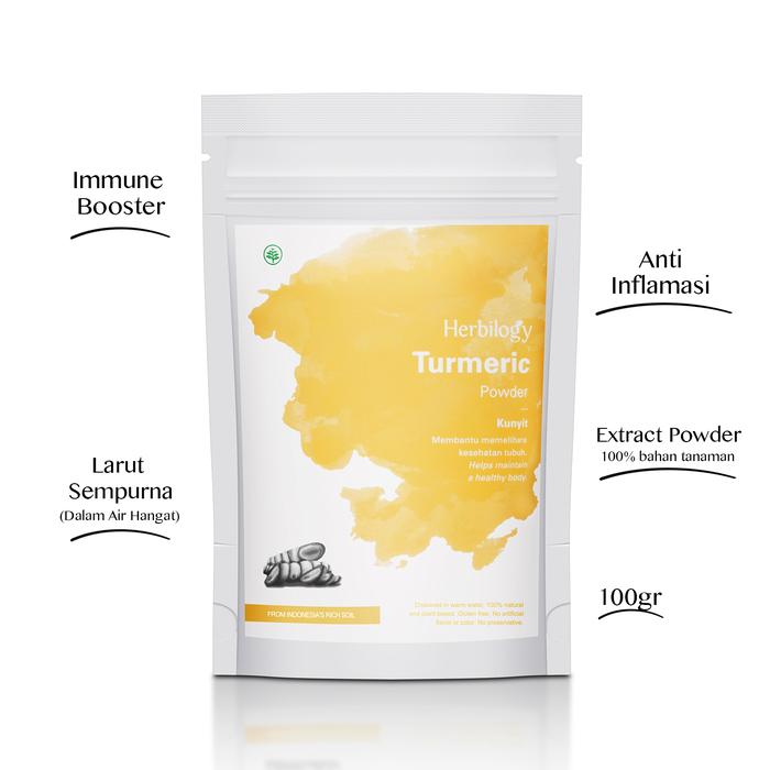 Gambar Herbilogy Turmeric (Kunyit) Extract Powder 100g dari HouseHerbal undefined Tokopedia