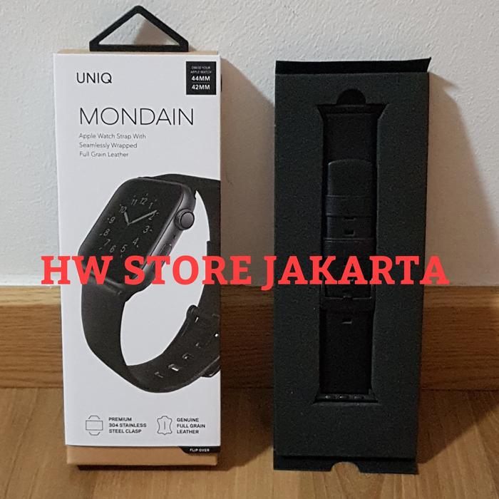 Jual UNIQ MONDAIN LEATHER STRAP FOR APPLE WATCH SERIES 44MM