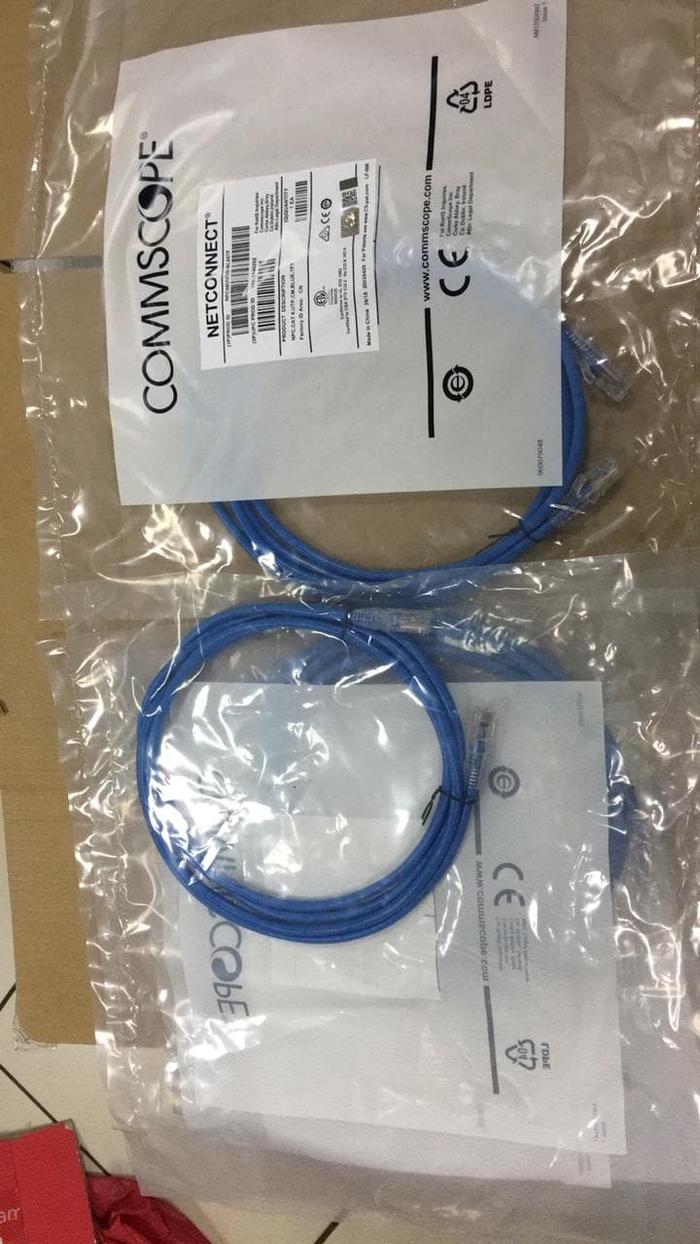 Jual AMP atau COMMSCOPE patch cord cat6 3 meter 10feet - Jakarta Pusat ...
