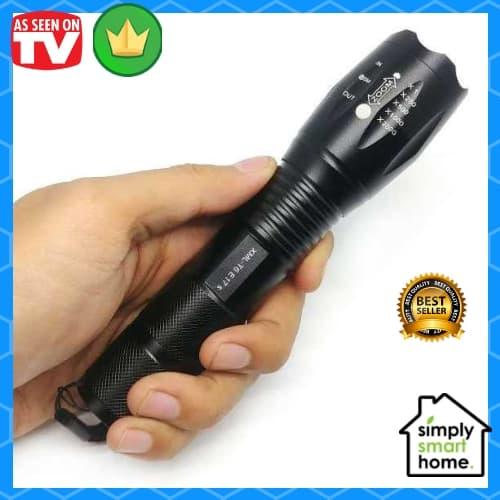 Gambar Senter LED Outdoor Camping Hunting Mini Super Terang E17S Cree XML T6 - Hitam dari Simply Smart Home undefined Tokopedia