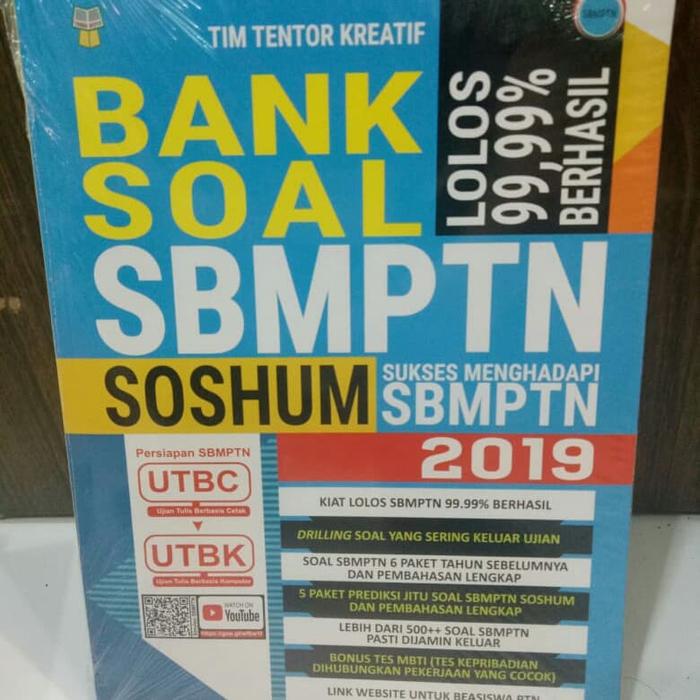 Jual Bank Soal Sbmptn Soshum 2019 Kota Malang Nia Bookstore Malang Tokopedia