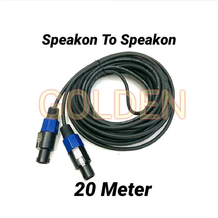 GCTBL1M Speakon Kabel 2er Pack - Speakon Zu 1/4" Audio Kabel 1m