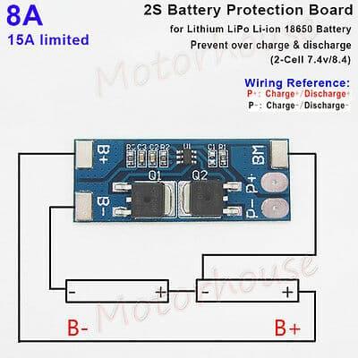 Gambar Modul BMS 2S 8A Li-ion Lithium Battery 18650 Charger Protection Board dari Hobi Elektronika undefined Tokopedia