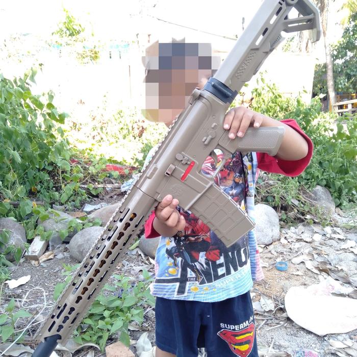 Jual airsoft m4 predator skin tan - Kab. Deli Serdang - Rizky soft |  Tokopedia