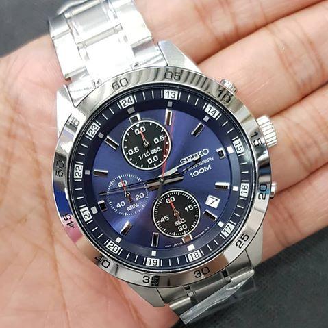 Seiko Chrograph Jam Tangan Pria Rantai Sks639p1 Original