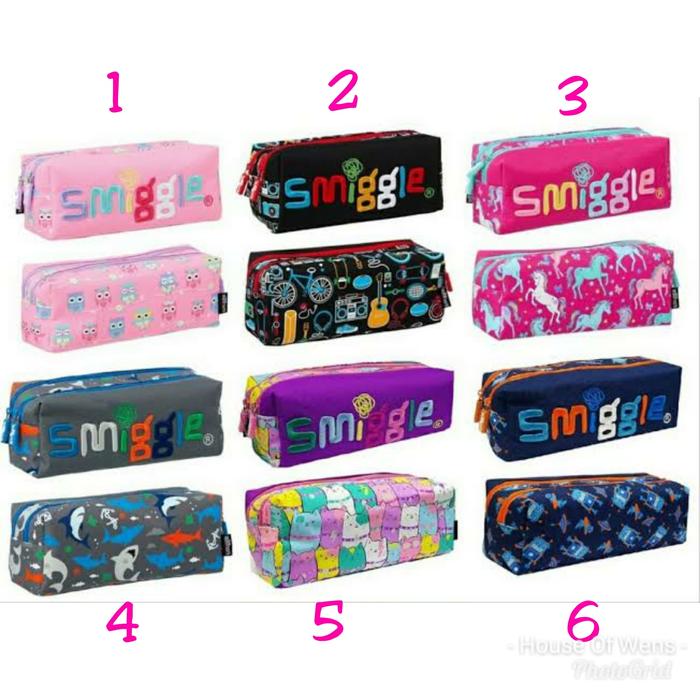 Gambar SMIGGLE TWINZIP DEJA VU PENCIL CASE - TEMPAT PENSIL SMIGGLE - Abu Shark dari HOUSE OF WENS undefined Tokopedia