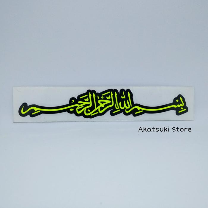 Jual Sticker Stiker Bismillah Huruf Arab Kota Bandung La Akatsuki Tokopedia