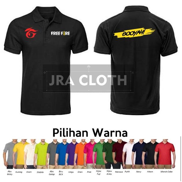 Jual Polo Kaos Baju Freefire Free Fire Booyah Gaming Jakarta Barat Jra Cloth Tokopedia