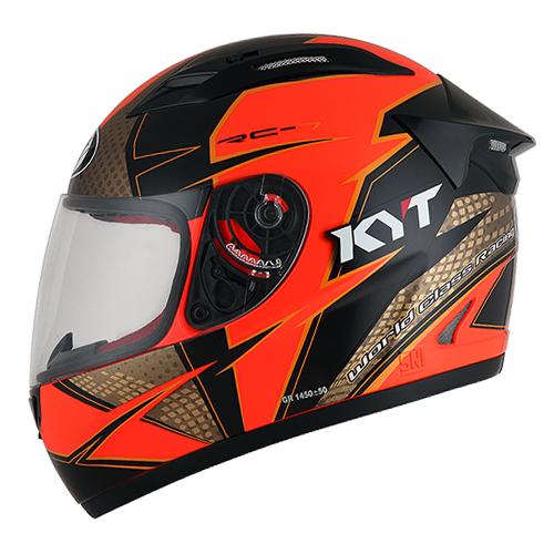 Helm kyt full cheap face orange