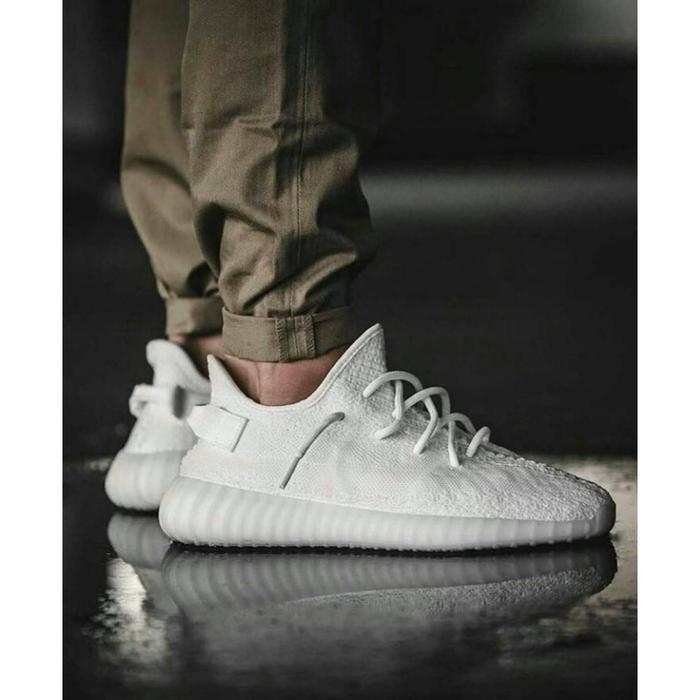 full white yeezys